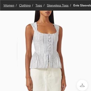 REFORMATION
Evie Sleeveless Top in Linen